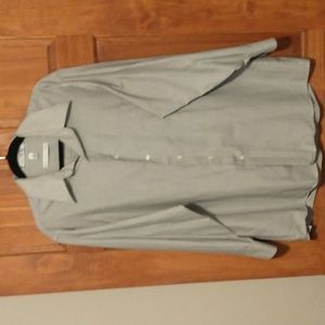 Geoffrey Beene men's size 16 1/2 wrinkle free cotton blend button up shirt